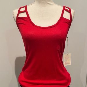 New Glitz red tank shirt